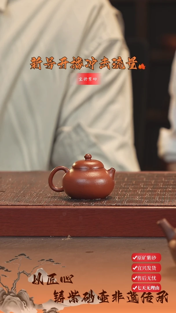 茶杯紫砂宜兴紫砂壶 文旦60cc