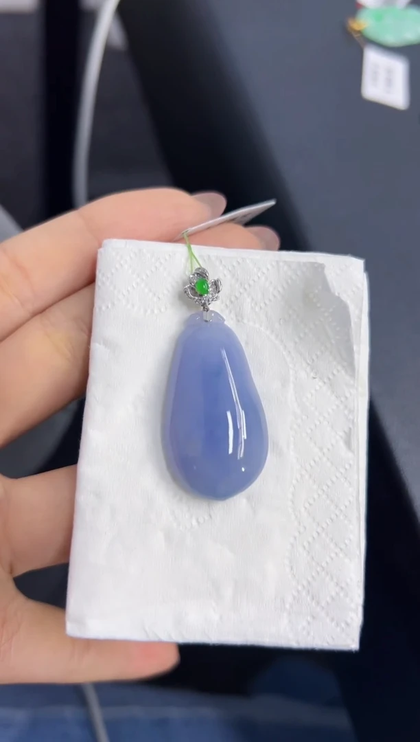 【闪购商品】翡翠颈饰18K金镶嵌Q缅料A货翡翠/支持复检/一件