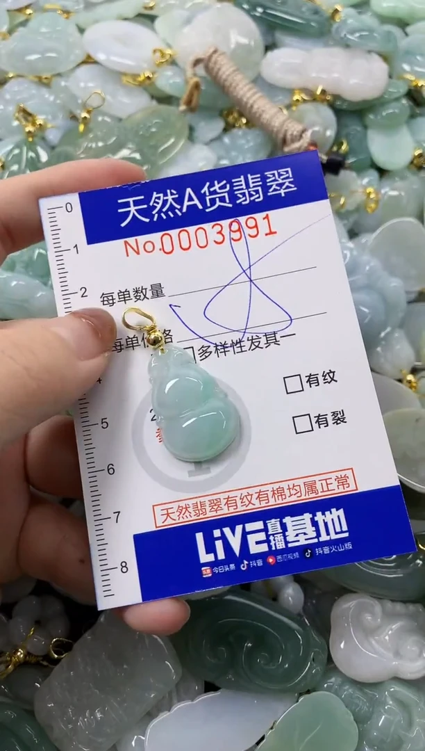 颈饰未镶嵌翡翠天然A货翡翠