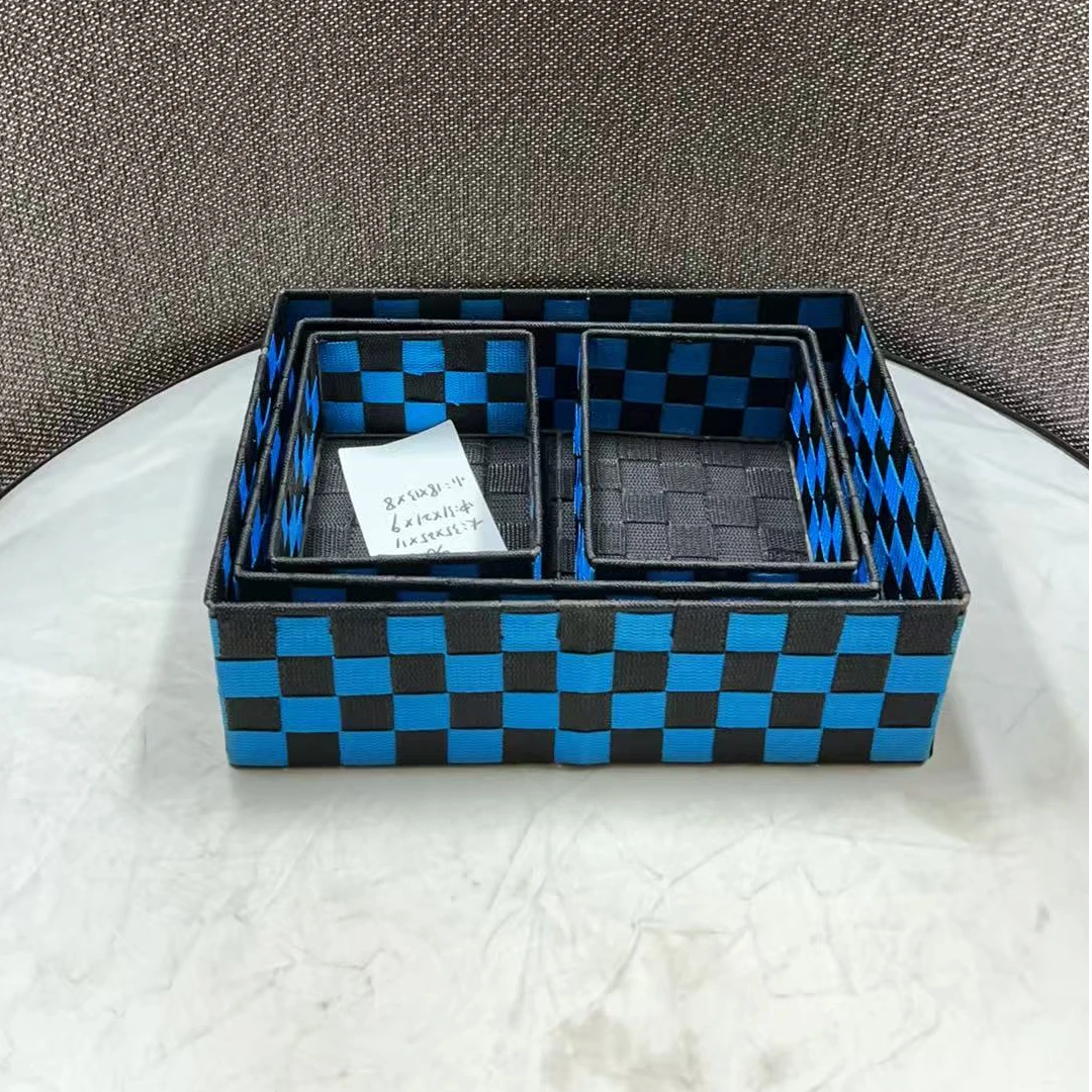 3616瑕疵有生锈慎拍 尺寸再主图 家用桌面收纳筐4件套收纳盒