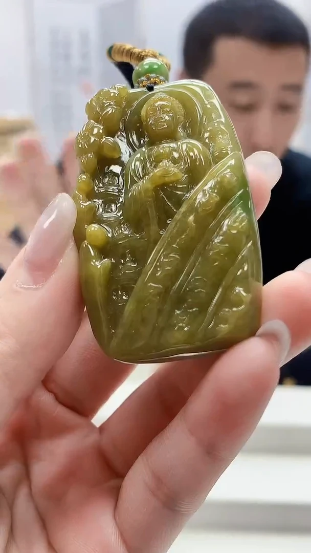 定制翡翠未镶嵌4898lr-毛货挂件141
