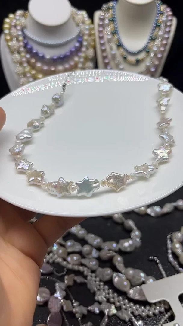 颈饰未镶嵌淡水珍珠多人