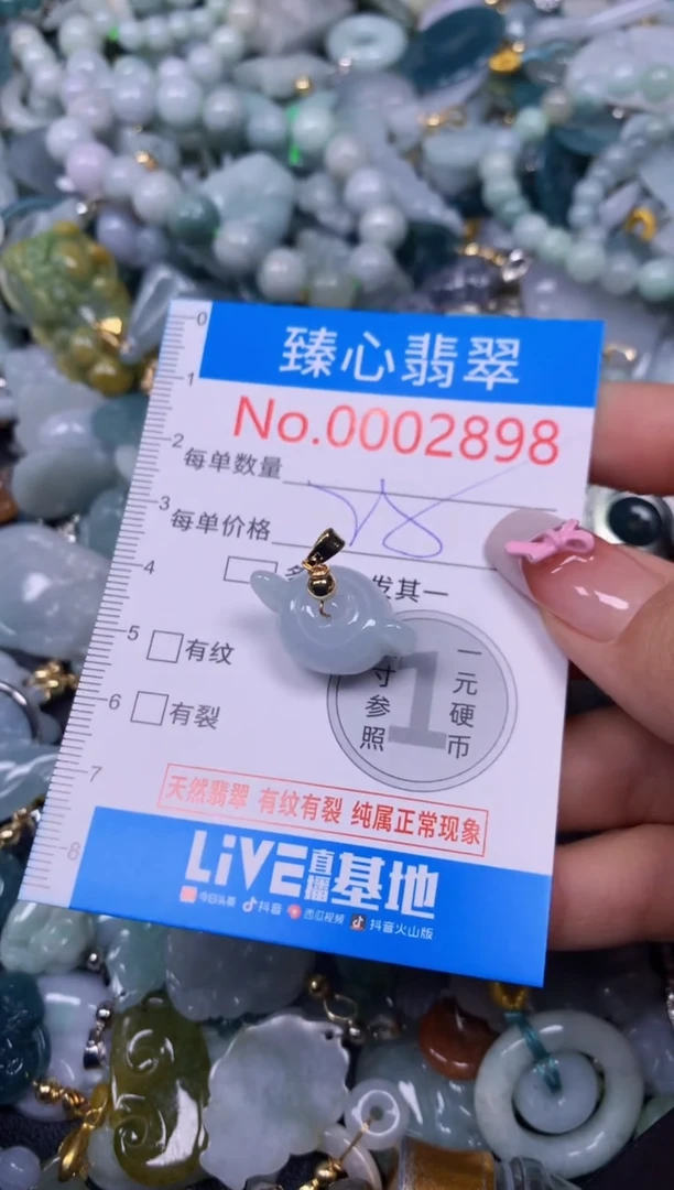 【闪购商品】翡翠颈饰未镶嵌含绳0002898