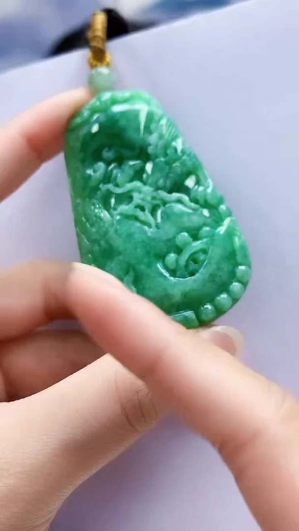 未镶嵌定制翡翠4852lr-毛货挂件14