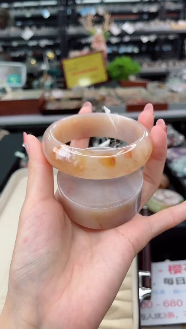 【闪购商品】石英质玉手镯未镶嵌60圈口（赠品镯心）3931322