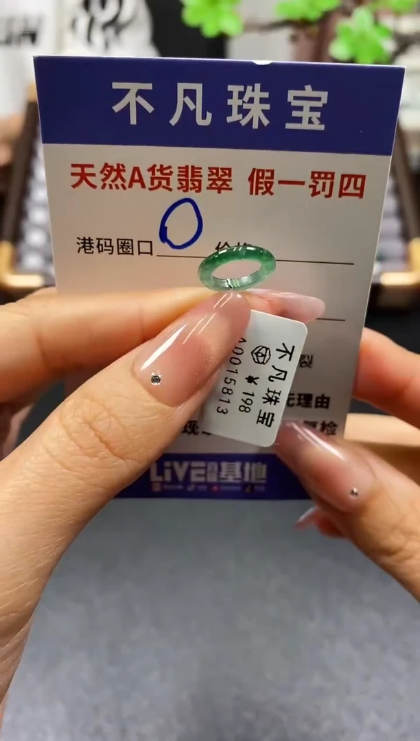 未镶嵌戒指翡翠天然A货翡翠15813