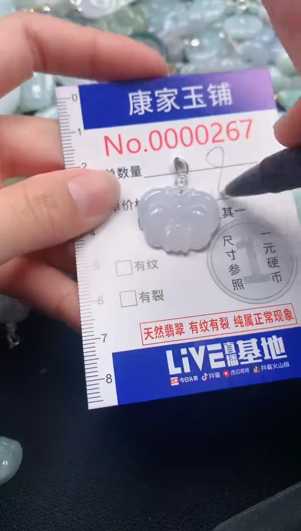 吊坠(不含链)未镶嵌翡翠267