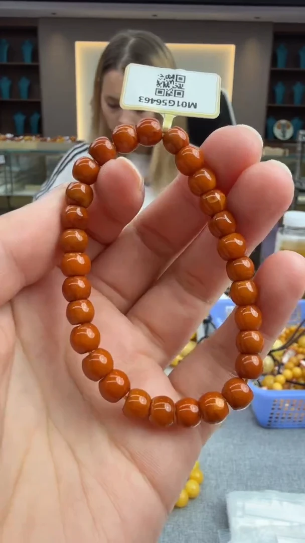 手链琥珀未镶嵌111秒拍号 假一罚三