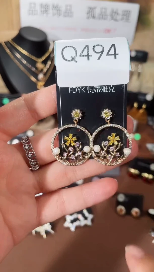 合金925银锆石Q494