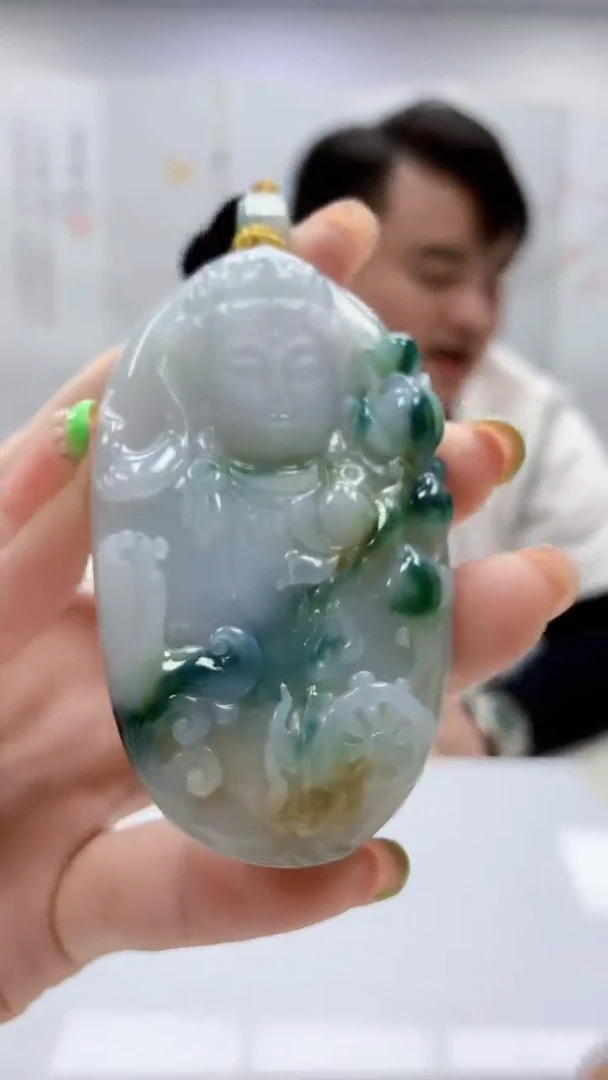 未镶嵌定制翡翠5060ry-毛货挂件145