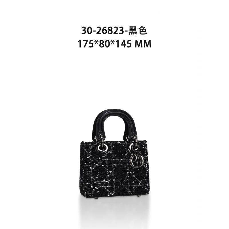 【佐伊甄选】GQ-26823-黑色轻奢女士时尚小众真皮单肩挎包