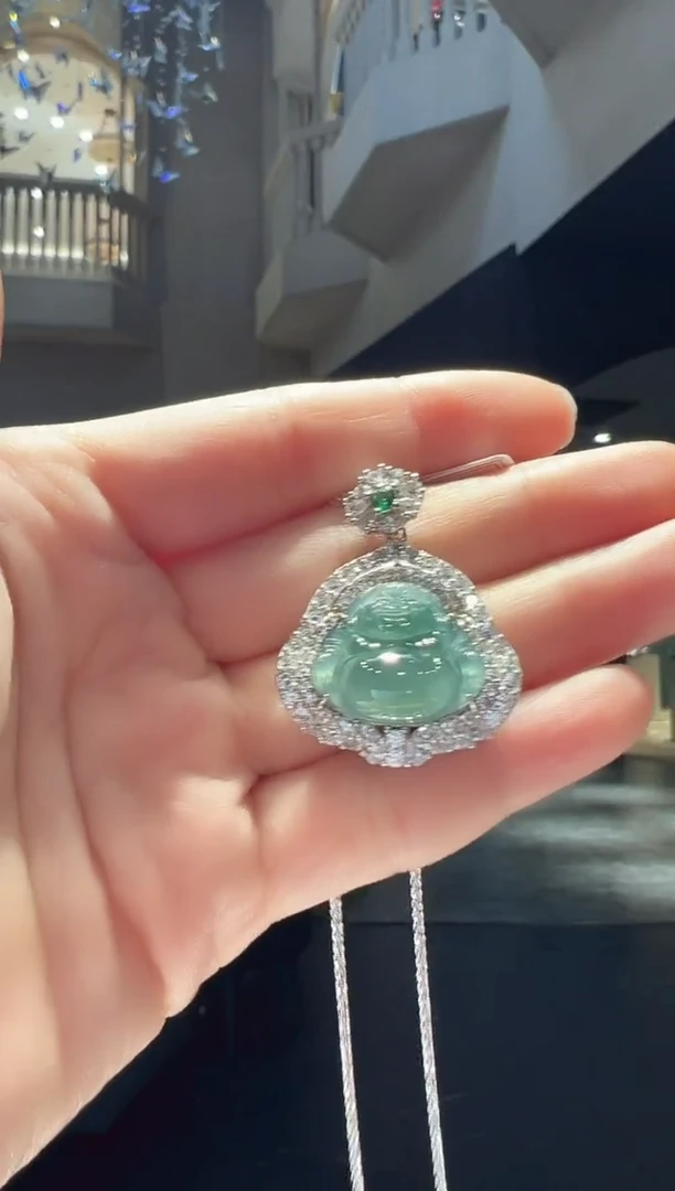 【闪购商品】翡翠项链银S925镶嵌13【】多样性发一