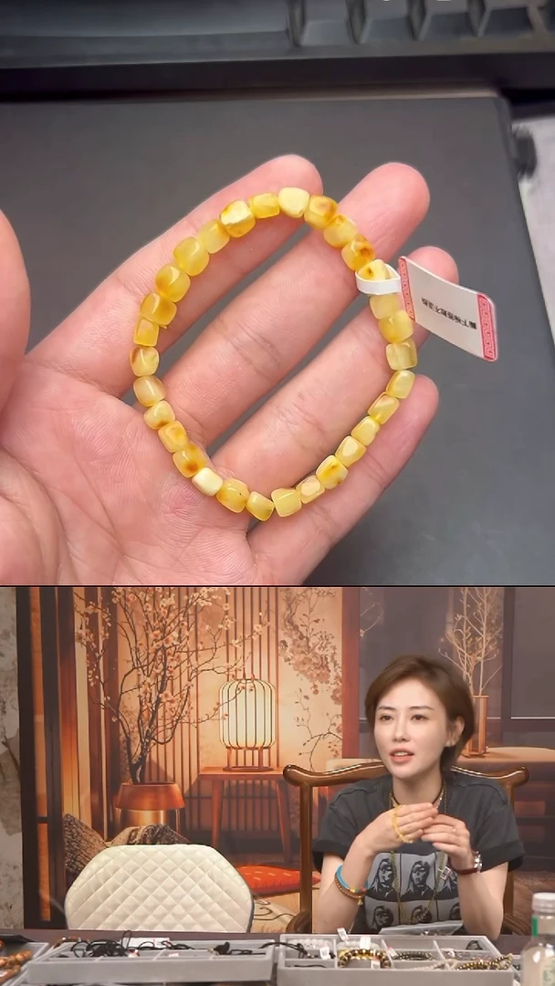 未镶嵌蜜蜡手链HSMD500791