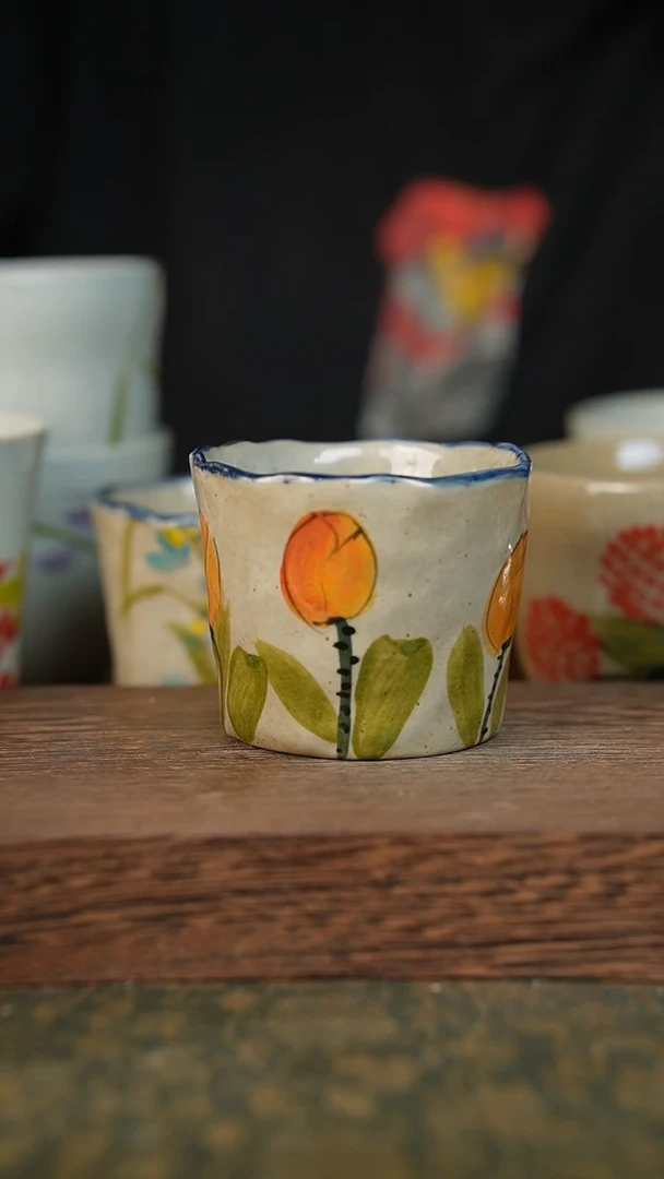 摆件泥垚手作 景德镇手工手绘器物