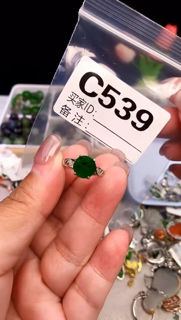 吊坠(不含链)银S925镶嵌翡翠1