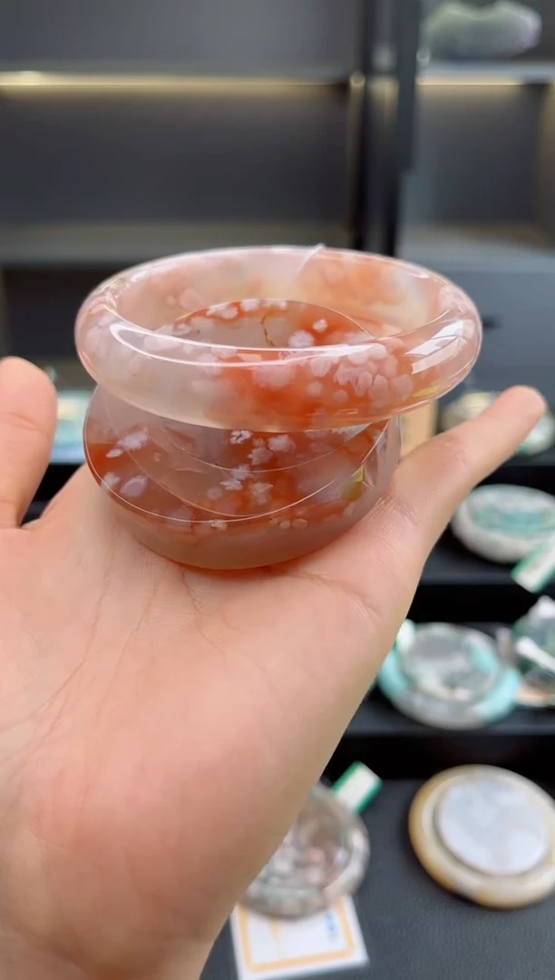 石英质玉手镯未镶嵌62圈口（赠送镯心）S921167