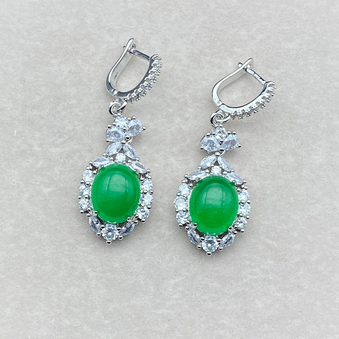 A35 冰绿耳夹 (多样性发一件)