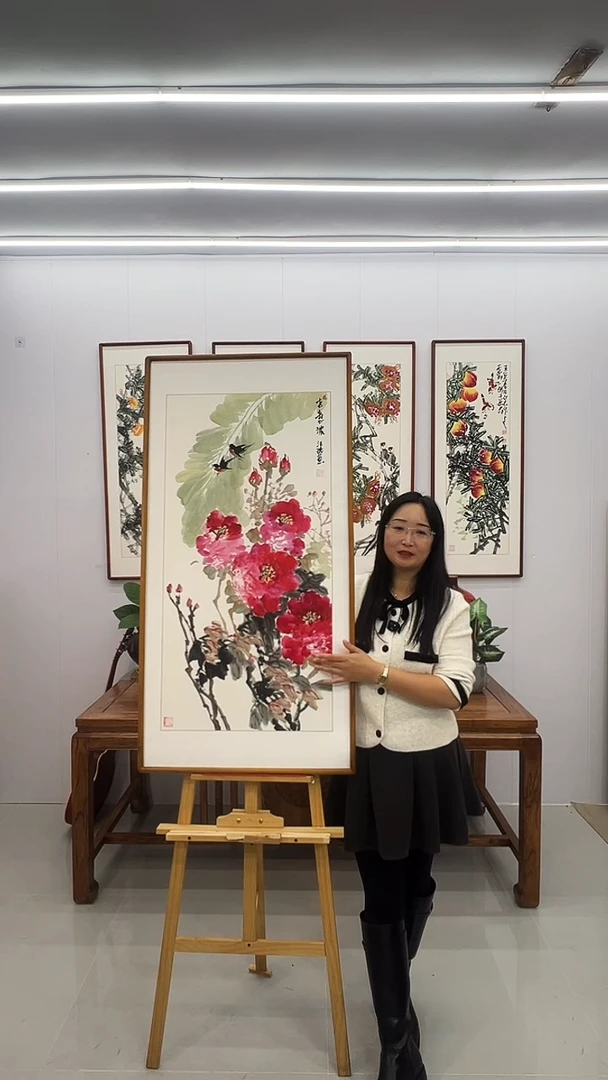 国画汪琼 120*60 春意盎然
