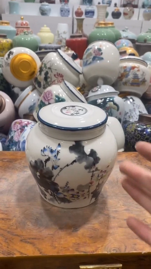 摆件陶茶叶罐密封罐储存罐