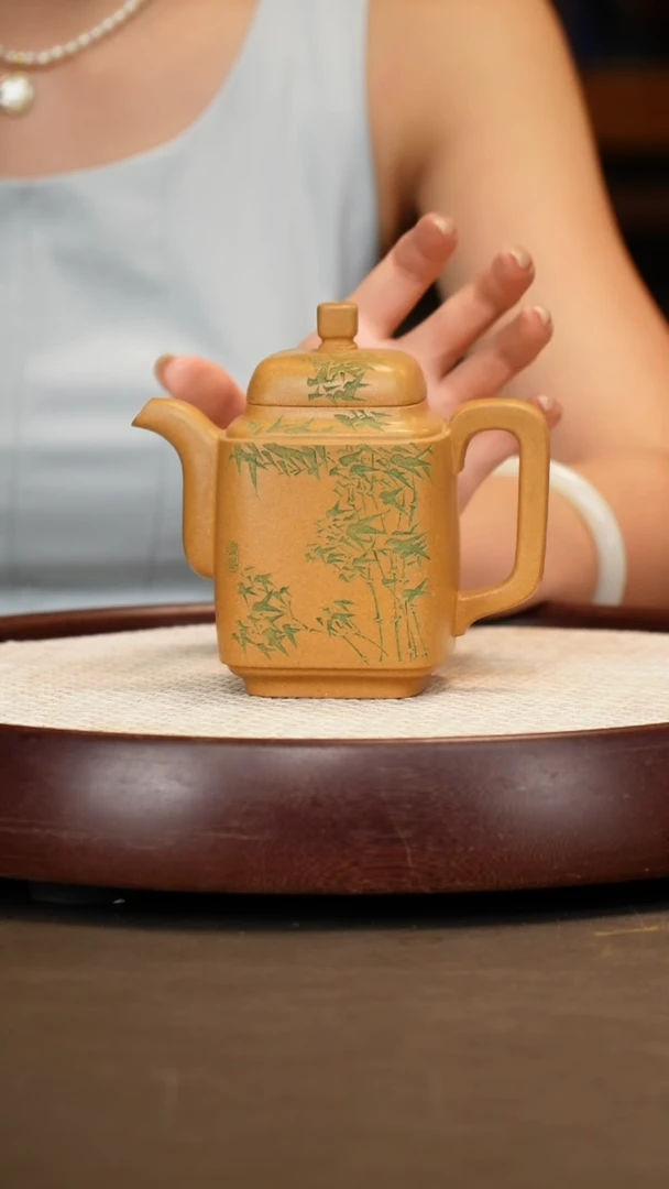 茶壶紫砂【应亚林】黄金段玉柱