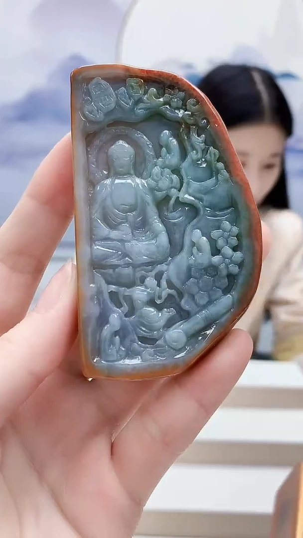 未镶嵌定制翡翠4812ry-毛货挂件136