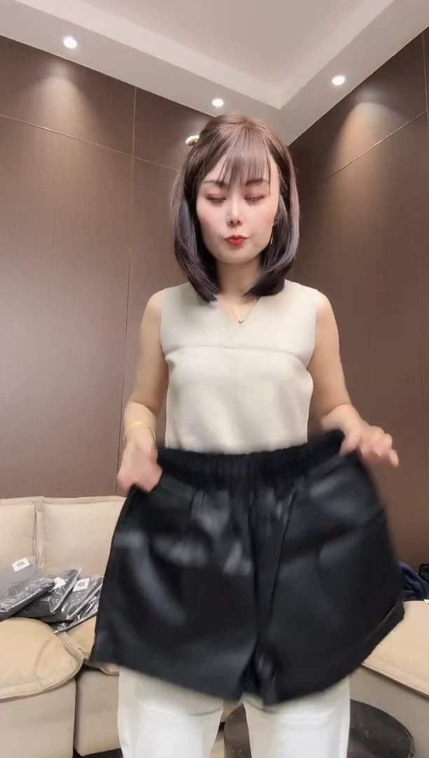 针织腰短裤L码大漂亮