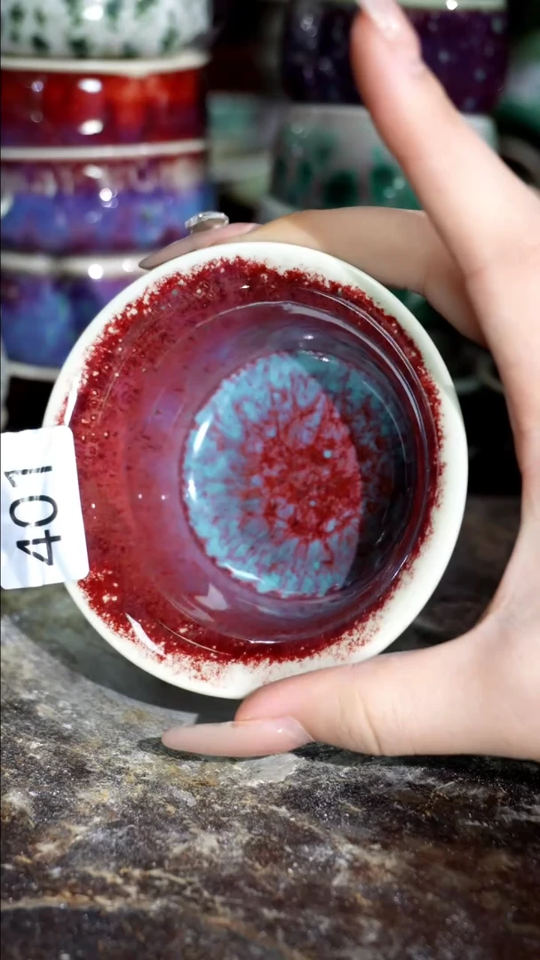 摆件精品窑变钧瓷茶器