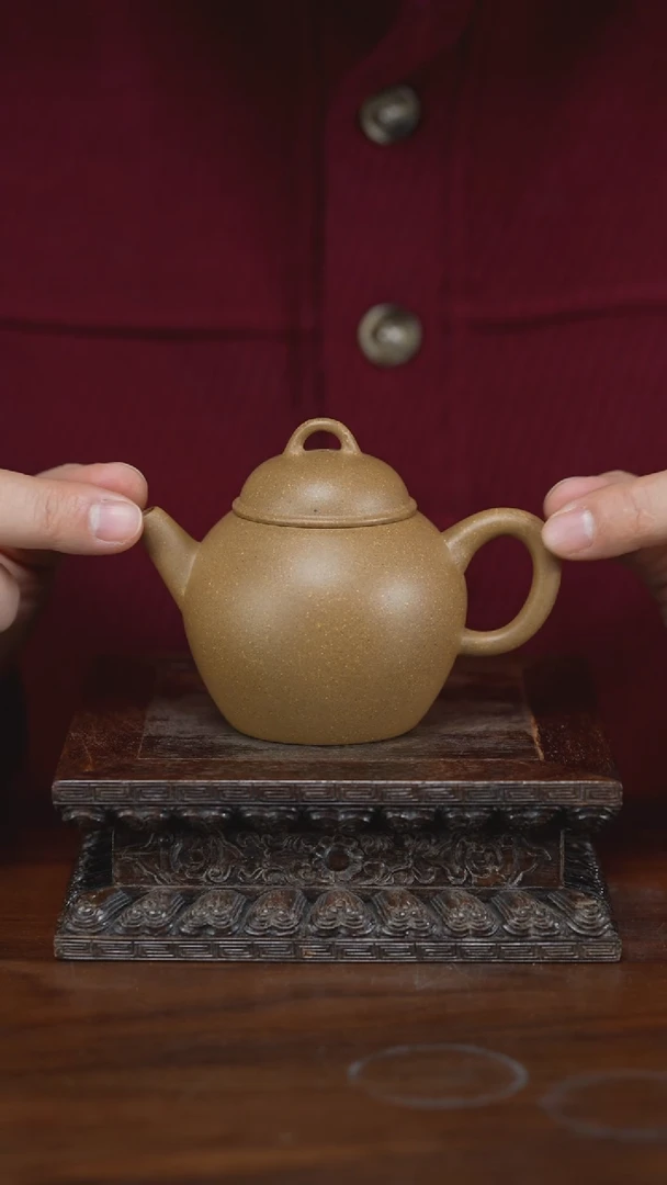 【闪购商品】紫砂茶壶具轮珠 150cc 黄金段泥