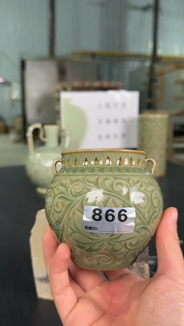 耀州窑仰山人**海罐子866