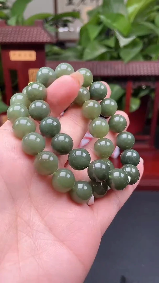 未镶嵌手串和田玉手串TC116多样性发其一
