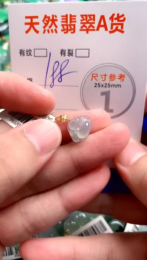 翡翠18K金镶嵌颈饰0381608477