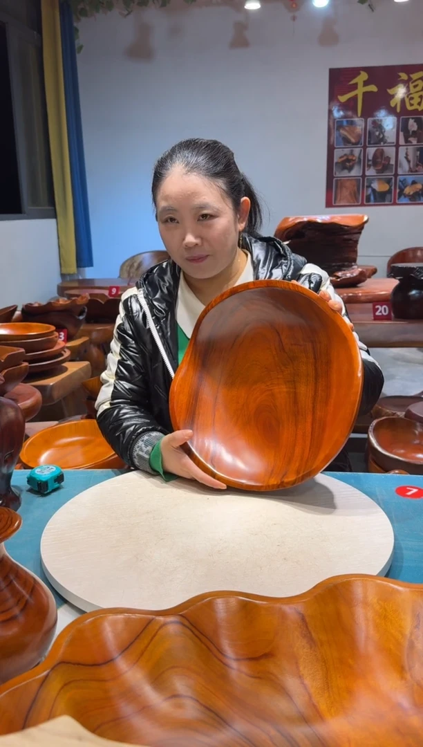 木花边果盘 34*34*8.6