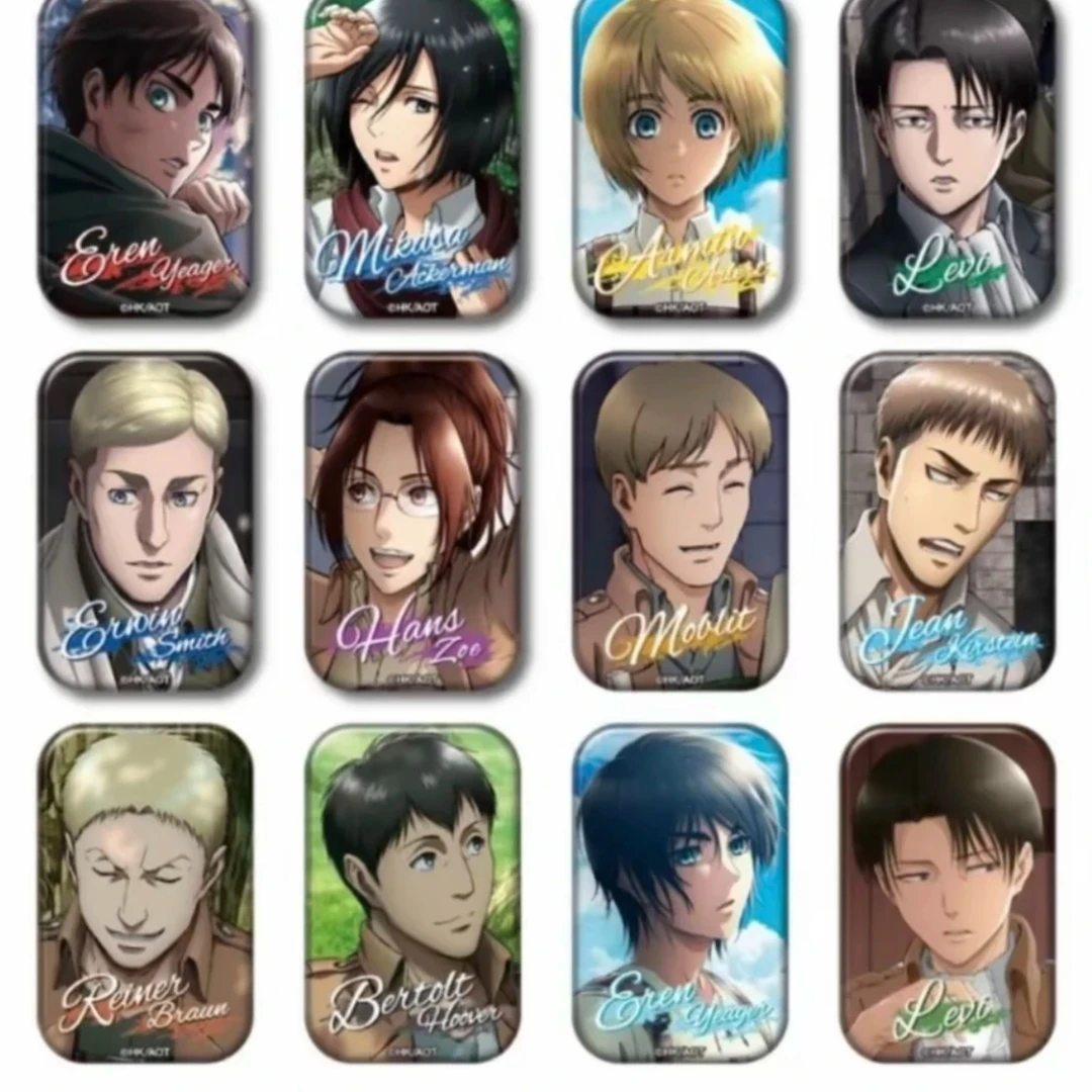 【进巨】巨人圆角方徽章吧唧  盲盒代拆