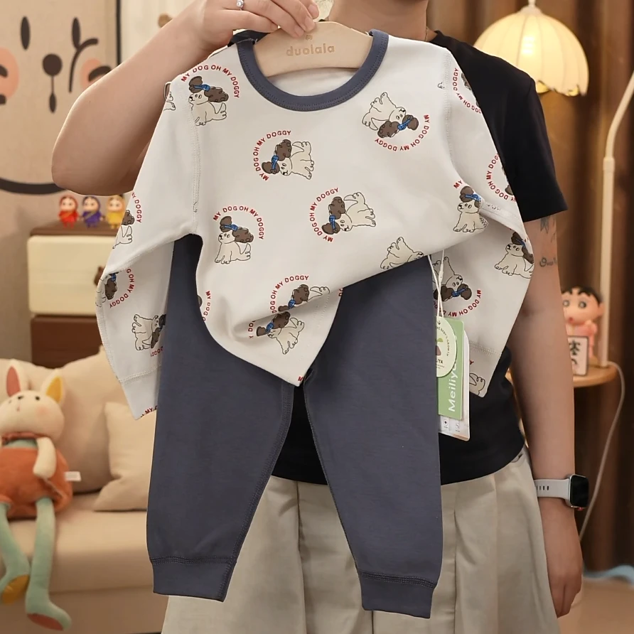 【300克95棉舒绒】加厚儿童内衣套装-532