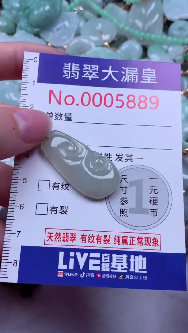 吊坠(不含链)未镶嵌翡翠5889