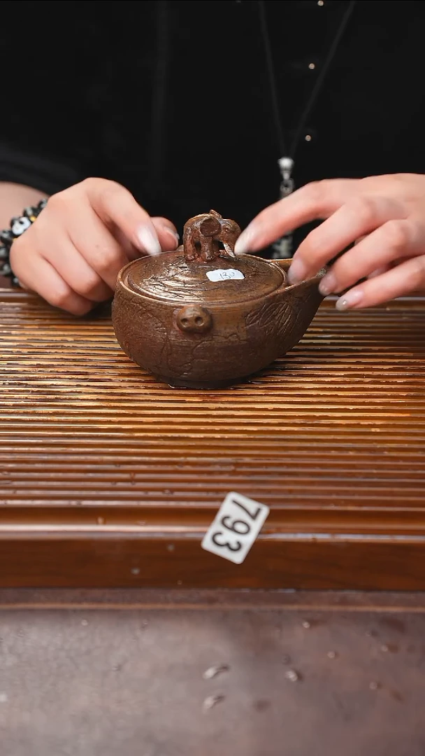 万古烧粗陶手工茶具