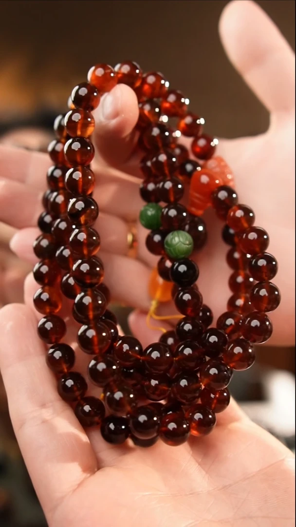 琥珀颈饰未镶嵌10+紫罗兰108