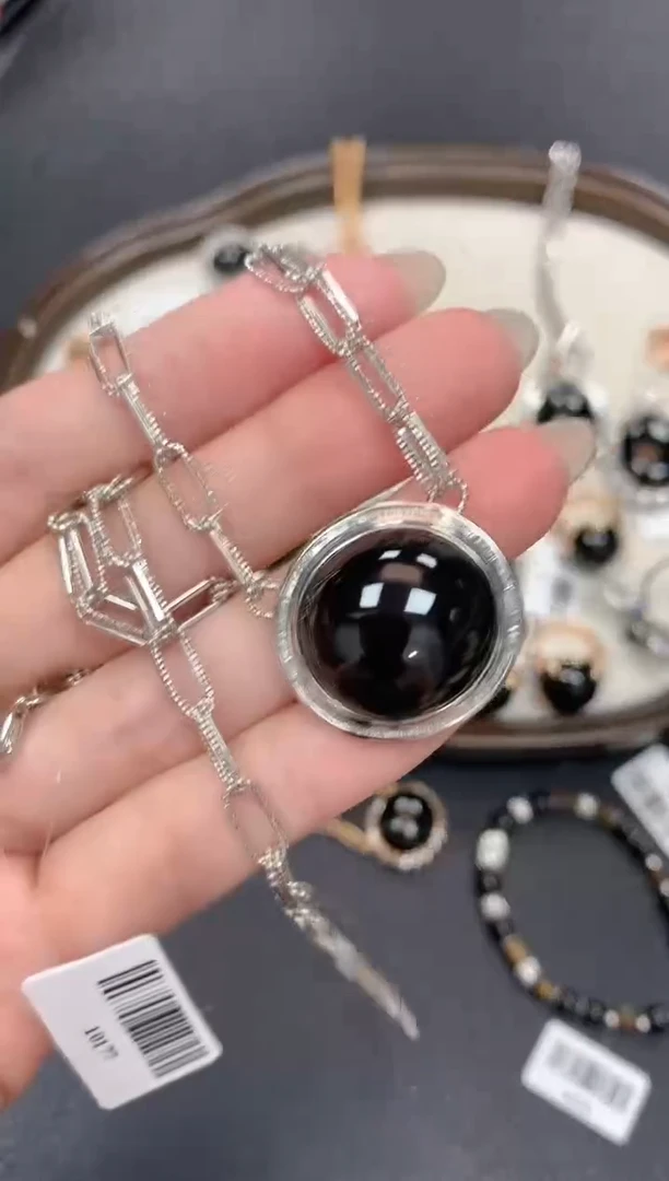 翡翠18K金镶嵌颈饰152-套链