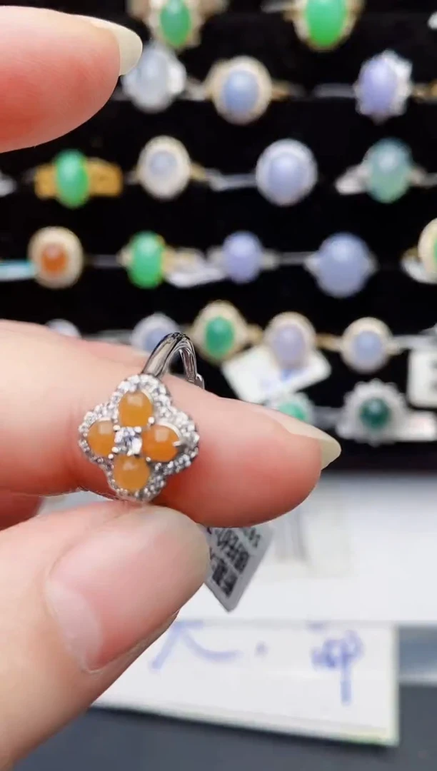 颈饰银S925镶嵌翡翠1435