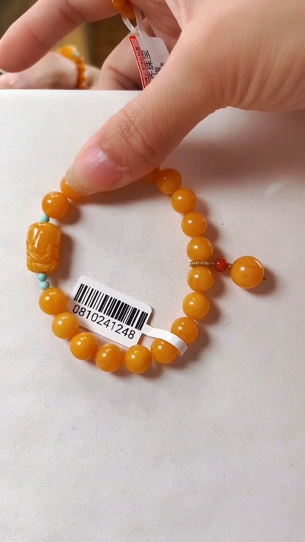 手串蜜蜡未镶嵌8mm蜜蜡，多样性只发其中一件