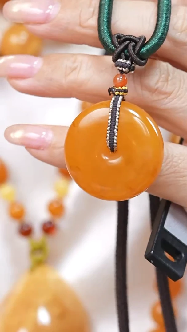 蜜蜡颈饰未镶嵌7239天然蜜蜡珠宝奇石云端妖孽全部保真