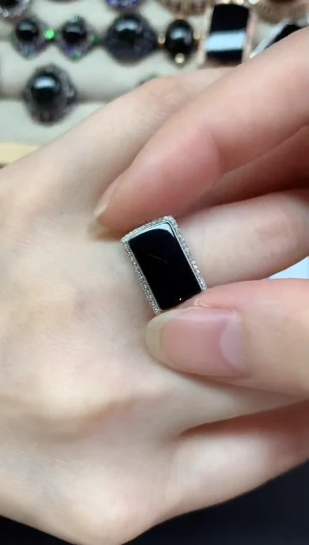 翡翠戒指18K金镶嵌E469|6800