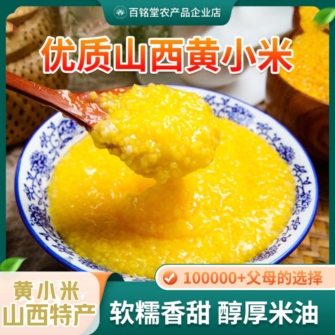 山西晋城农特产黄小米稻田