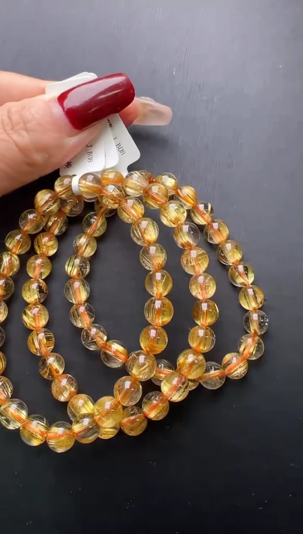 【闪购商品】水晶手串未镶嵌钛晶手串7m+多样性发一JP38399