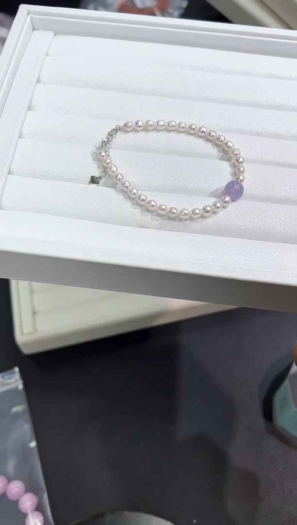 【闪购商品】淡水珍珠手串未镶嵌48l多样性发其一/1条默认微瑕