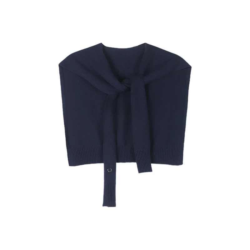 小披肩外搭网红爆款打结条纹针织围巾春秋空调护肩