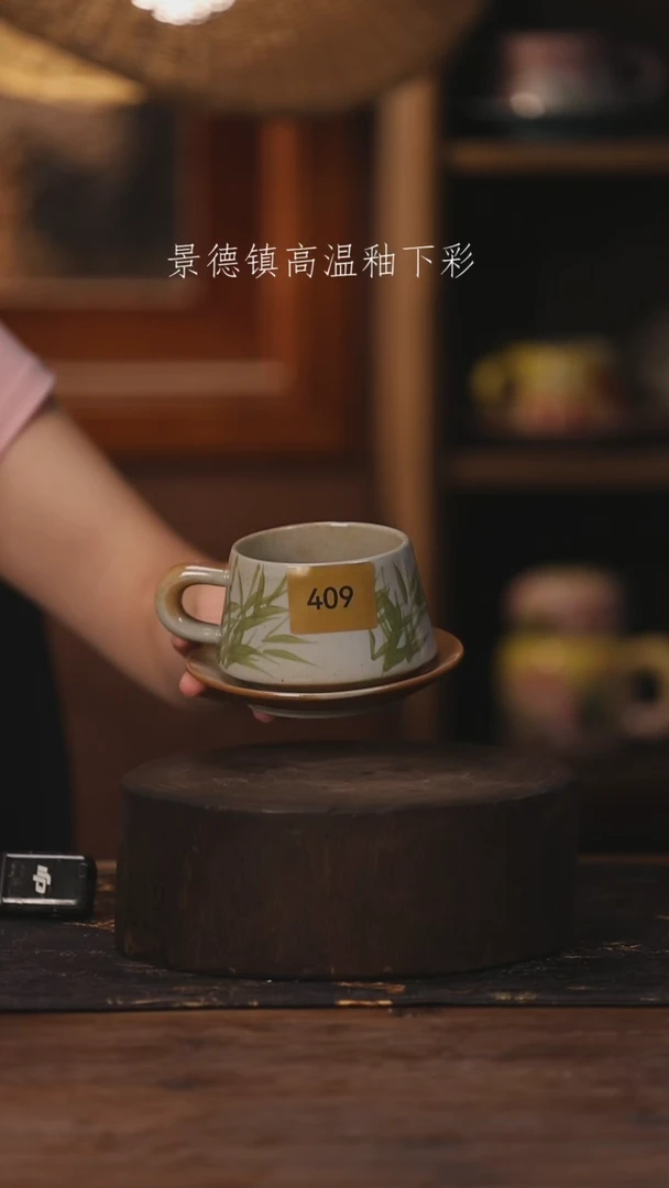 陶瓷景德镇高温釉下手绘陶瓷409