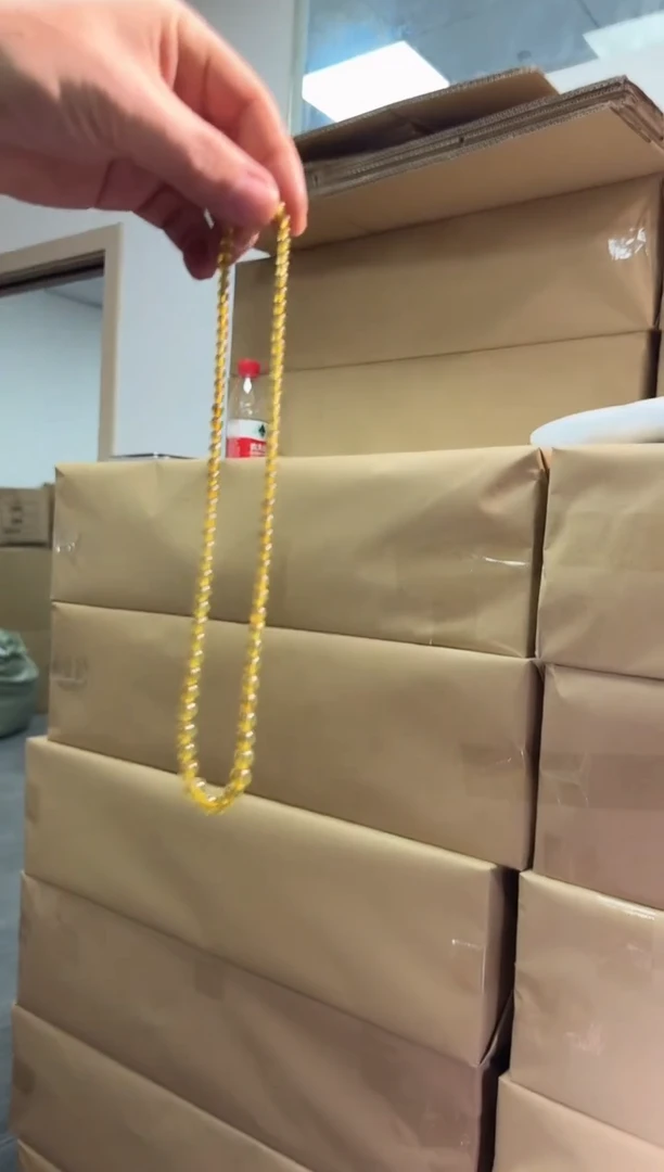 【闪购商品】琥珀颈饰未镶嵌茶宝塔链小