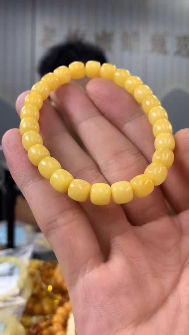 未镶嵌蜜蜡裸石手串