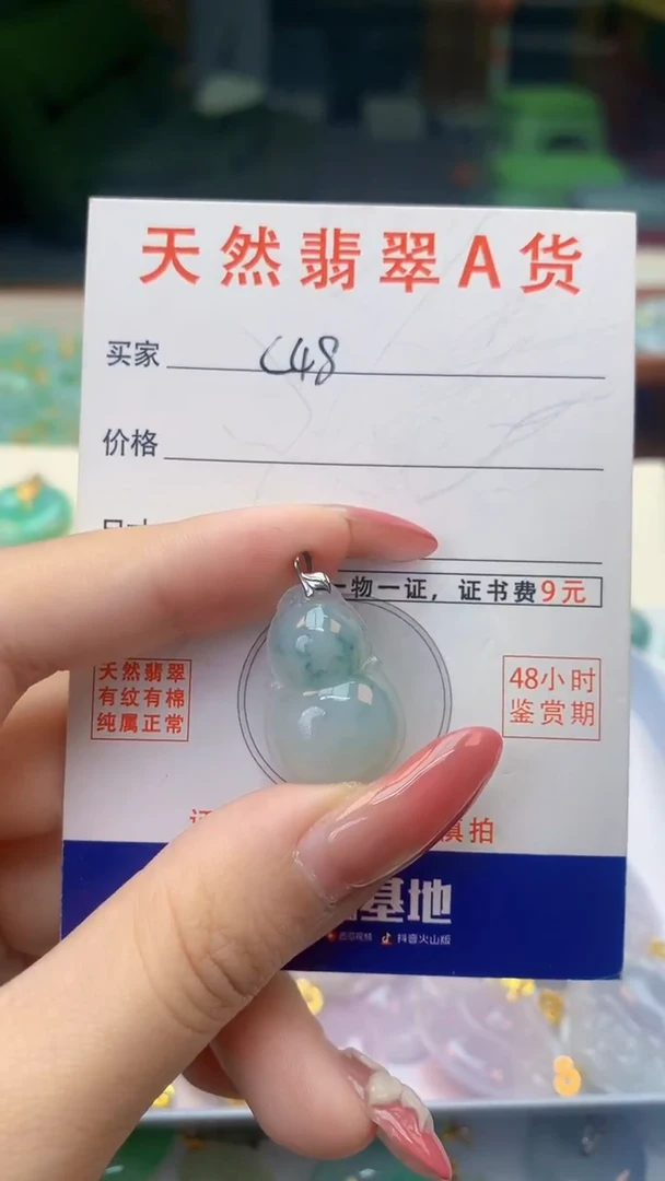 颈饰未镶嵌翡翠天然A货翡翠挂件